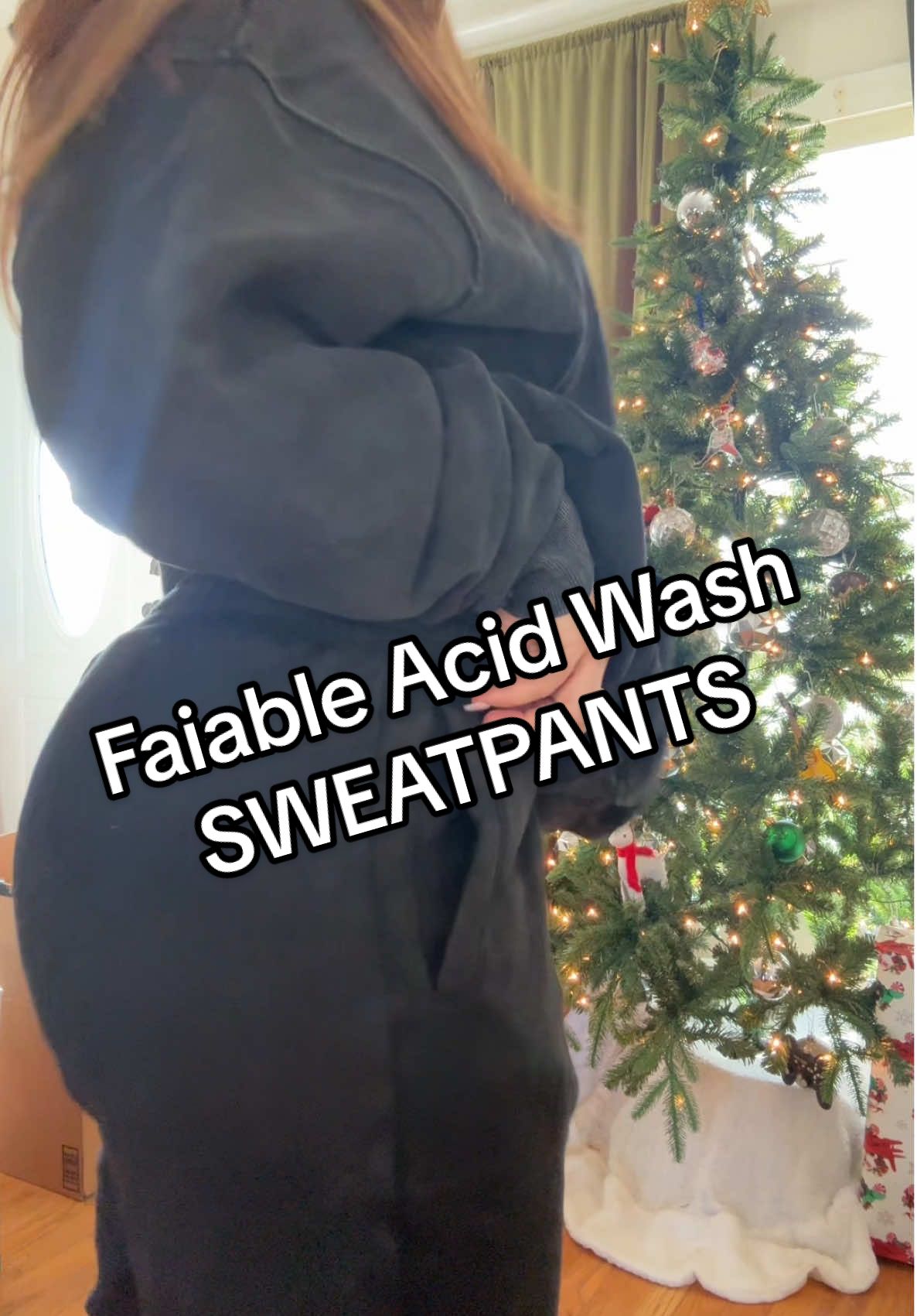 FAIABLE?!!!! Im in love. Shipping was fast too.😚🤌  #acidwashhoodie #acidwashsweatpants #lastminutegifts 