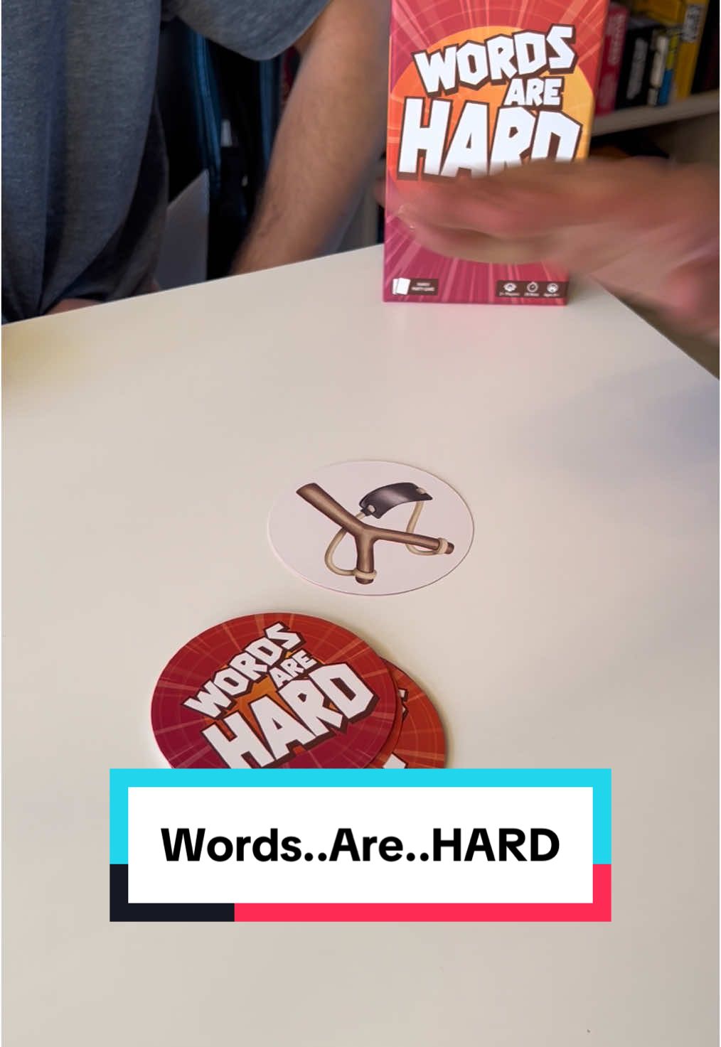 Harder than it looks👀 play along! #wordsarehard #cardgames #viral #trending #GameNight #stockingstuffers 