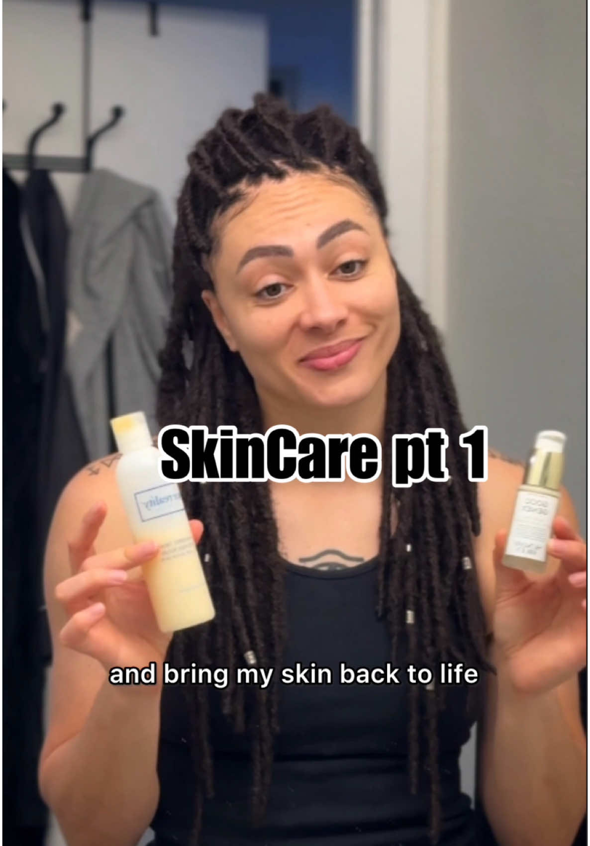 At this big old age…my priorities gotta change!! I have to focus more on my skin, body & health! So here comes some videos focusing on getting it all togethah😜✊🏽 What do y’all use that really hold you down? But definitely check out good genes by @Sunday Riley & the exfoliator scrub by @Face Reality   #skincare #skincareroutine #facemoisturizer #fightacne #moisturizer #fyp #fypシ #lgbt 