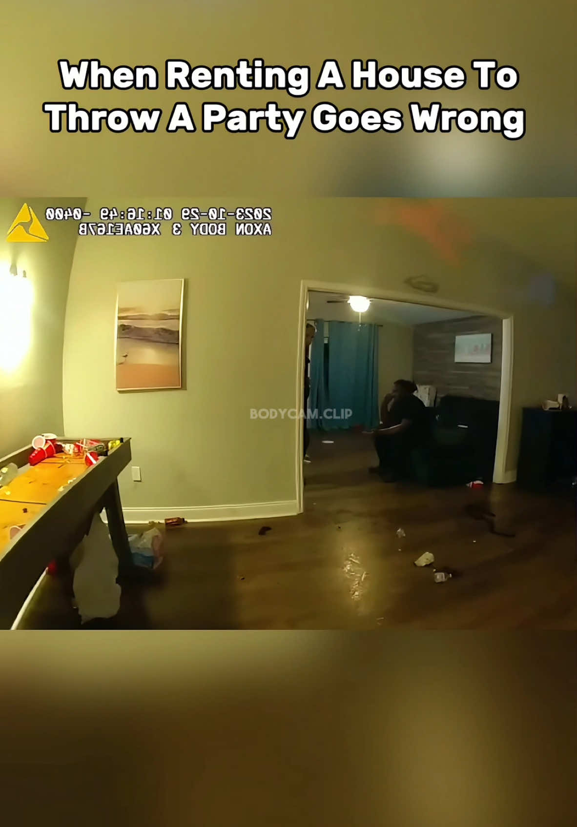 Replying to @anne After the house party gets busted by cops, a lot begins to happen. People hop fences, multiple people left their phone and keys inside the house, and a kid even crashes his car into the house. In the next part the homeowner shows up to witness their property getting trashed. #fypツ #copcam #bodycamera #policevideos #duiarrest