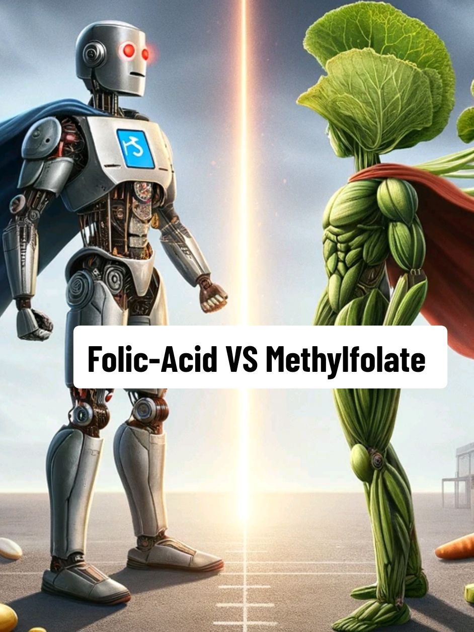 Folic Acid VS Methylfolate form of B12 ♡ Link in bio#b12 #healthtips #educational #vitamin #methylatedbvitamins  To get a natural and methylated form of B12, look for supplements containing: 1. Methylcobalamin This is the most bioavailable and active form of B12 in the body. It supports neurological function and DNA synthesis directly. 2. Adenosylcobalamin Another natural form of B12, used primarily in cellular energy production and mitochondrial function. 3. Hydroxocobalamin A natural form found in foods and injections. It converts to active forms in the body and lasts longer in the bloodstream.