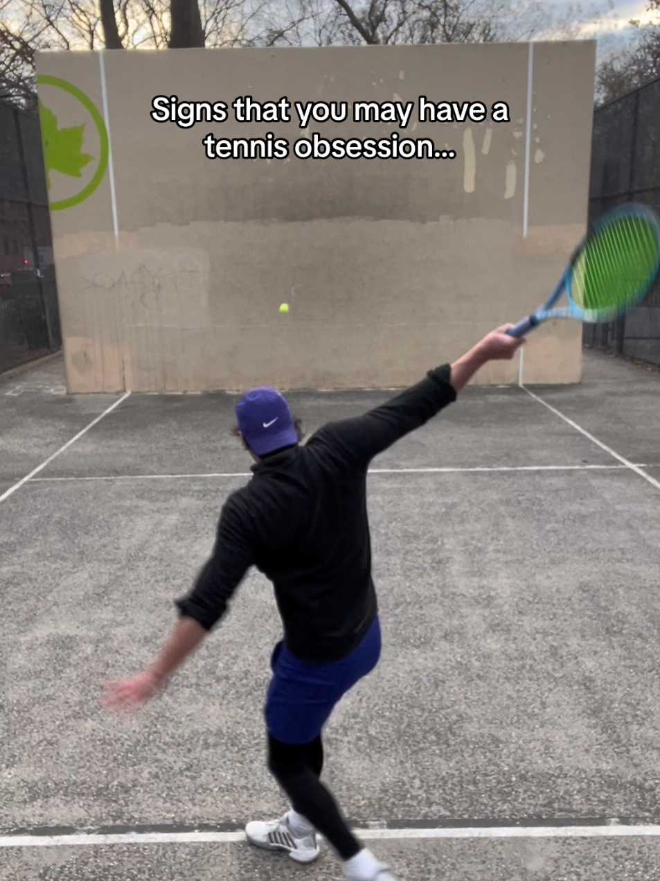 Signs that you may have a tennis obsession... 🎥 @the_wallosopher_tennis 🎾 One of the best (most viewed) videos of the year. #bestof2024  #tennis #tennislegend #tenis #tennisplayer #tennislife #tennisaddict 