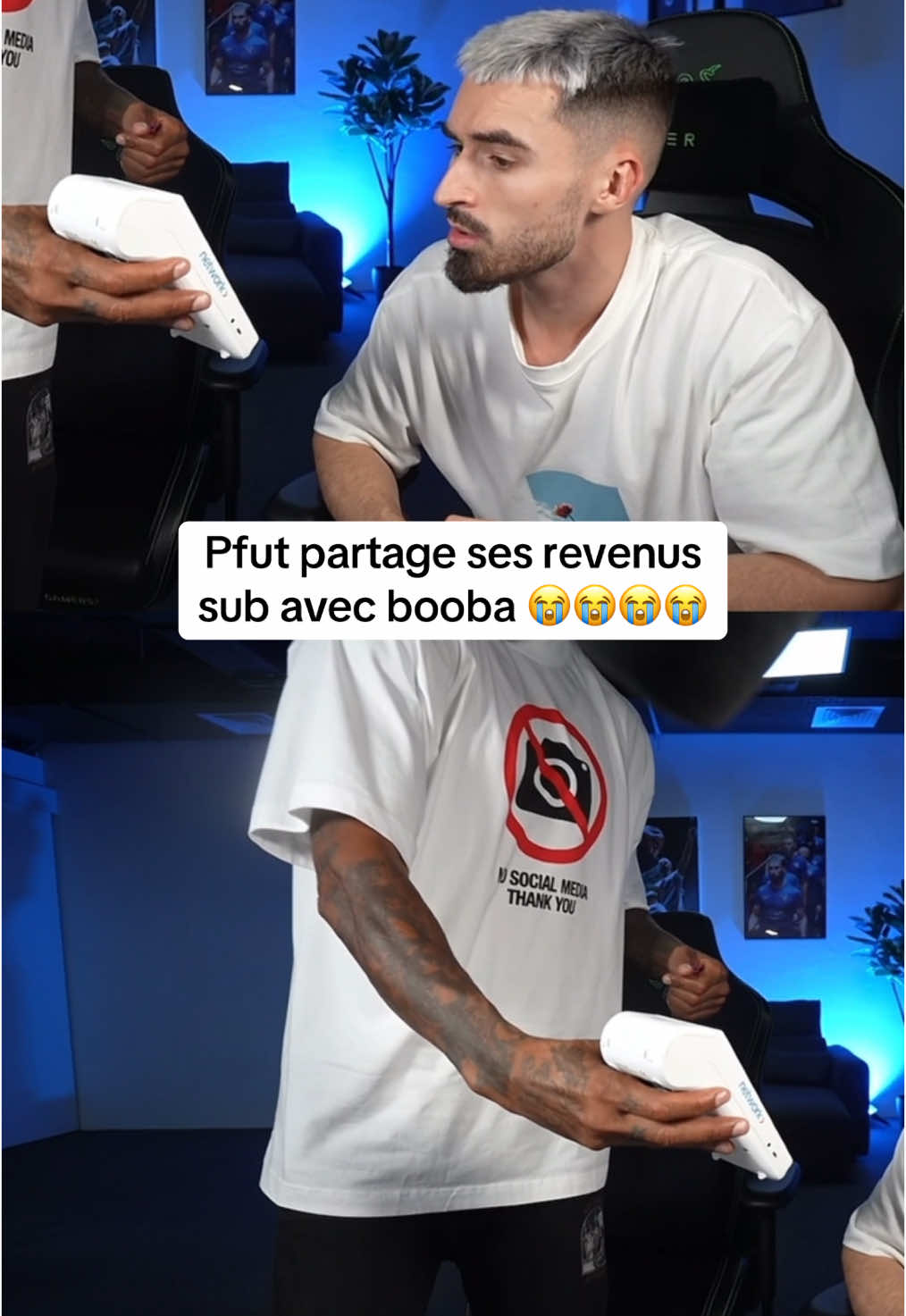 Pfut partage ses revenus sub avec booba 😭😭😭😭#pfut #drole #booba #pauleta #twitch #pfut2twitch 