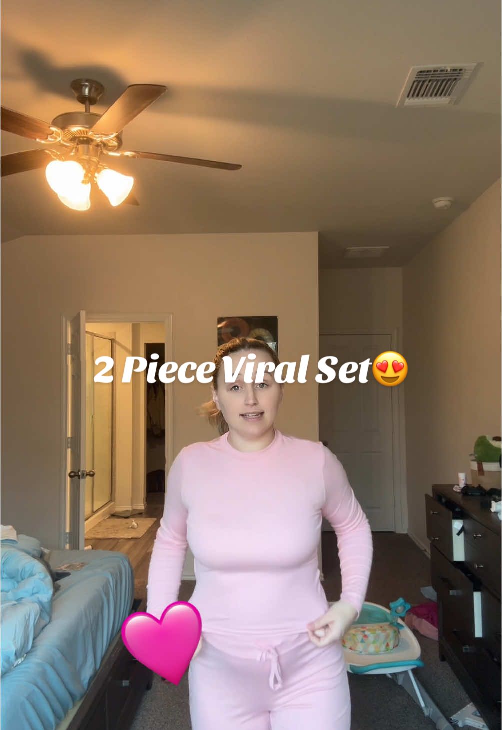I am FLOORED w how comfy this thing is🥹🩷 #twopieceset #MomsofTikTok #winter #fashion #jokes #snatched #viral 