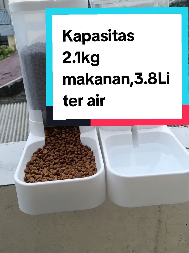 Persiapkan keperluan makan dan minuman anabul kalian sebelum liburan,kapasitas besar bisa menampung 2.1kg makanan dan 3.8Liter air.#kochira #tempat #tempatmakan #tempatmakankucing #tempatminum #tempatminumkucing 