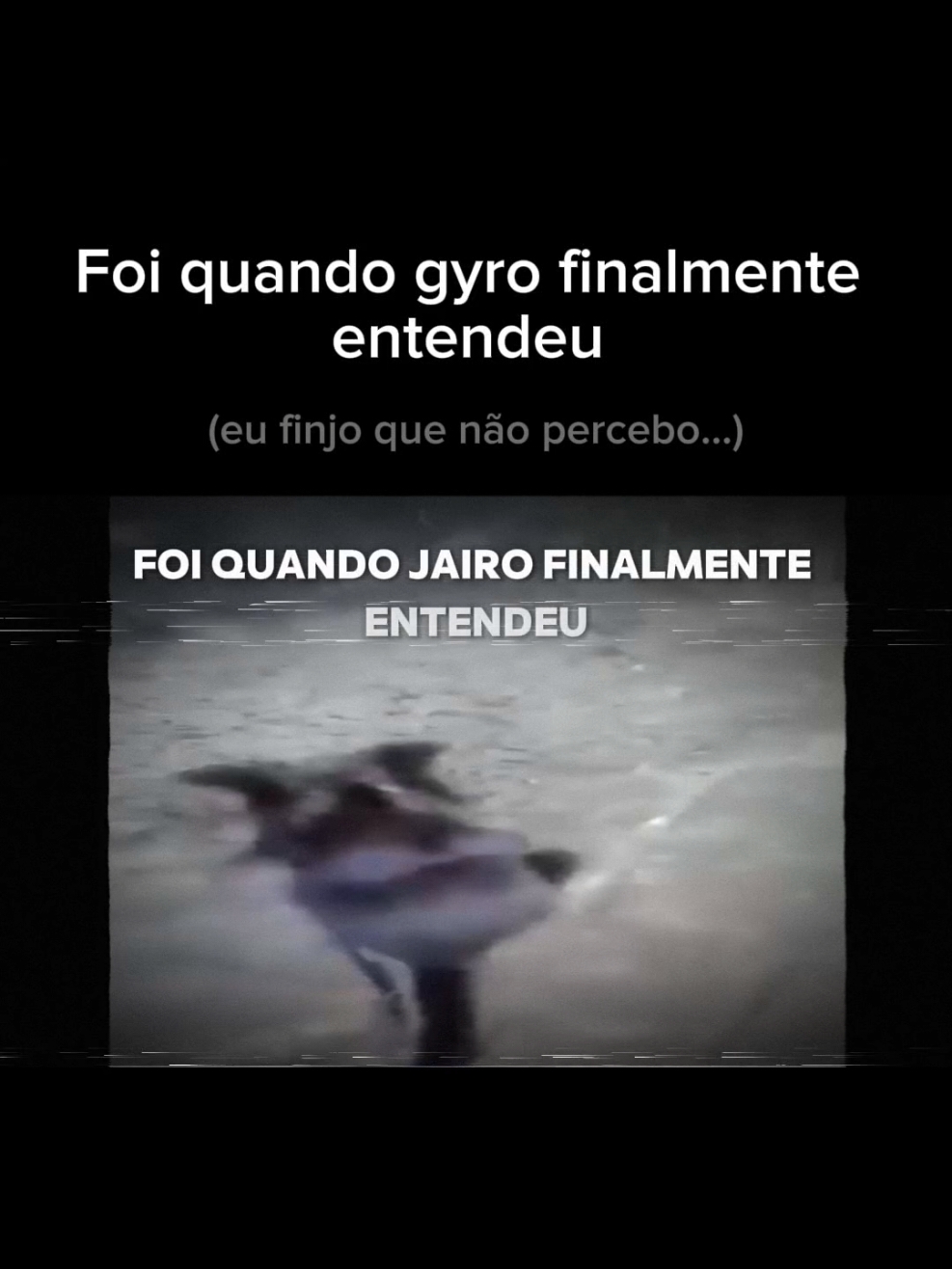 Foi quando Gyro finalmente entendeu... O universo não se importa comigo ninguém se importa se eu vivo ou morro.  Nem mesmo o meu pai em outras palavras minha vida não tem sentido. Se eu tô vivo: eu trago dinheiro; Se eu morro: libero espaço no quarto, só isso. #vaiprofy #foryoupagee #naoflopaporfavor #lembreidaquelasextafeira #lembraaqueletempoamor #foiquandogyrofinalmenteentendeu #gato #gatopreto 