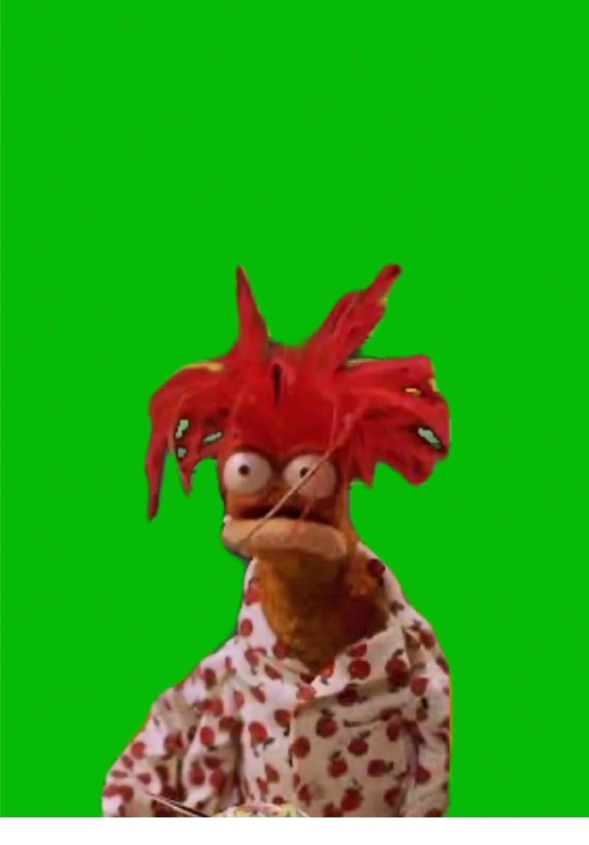 Pepe the King Prawn Muppet meme green screen capcut template #pepethekingprawn #muppets #shocked #viral #meme #greenscreenmemes #capcuttemplates #CapCut 