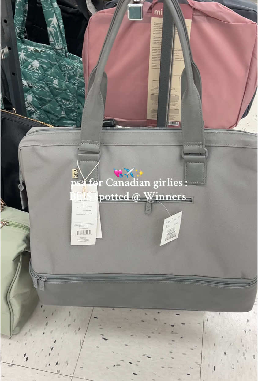 been looking for @Beis Travel for so long! found them at @winners 😍 #winners #winnersfabfinds #winnersfinds #winnershaul #winnersbeisbag #beis #beisbag #fyp #beisweekenderbag #winnerscanada  winners finds, winners canada, beis at winners, beis at winners canada, beis canada, weekender bag, beis winners quebec, quebec winners finds, girly things, beis dopp kit, the dopp kit 