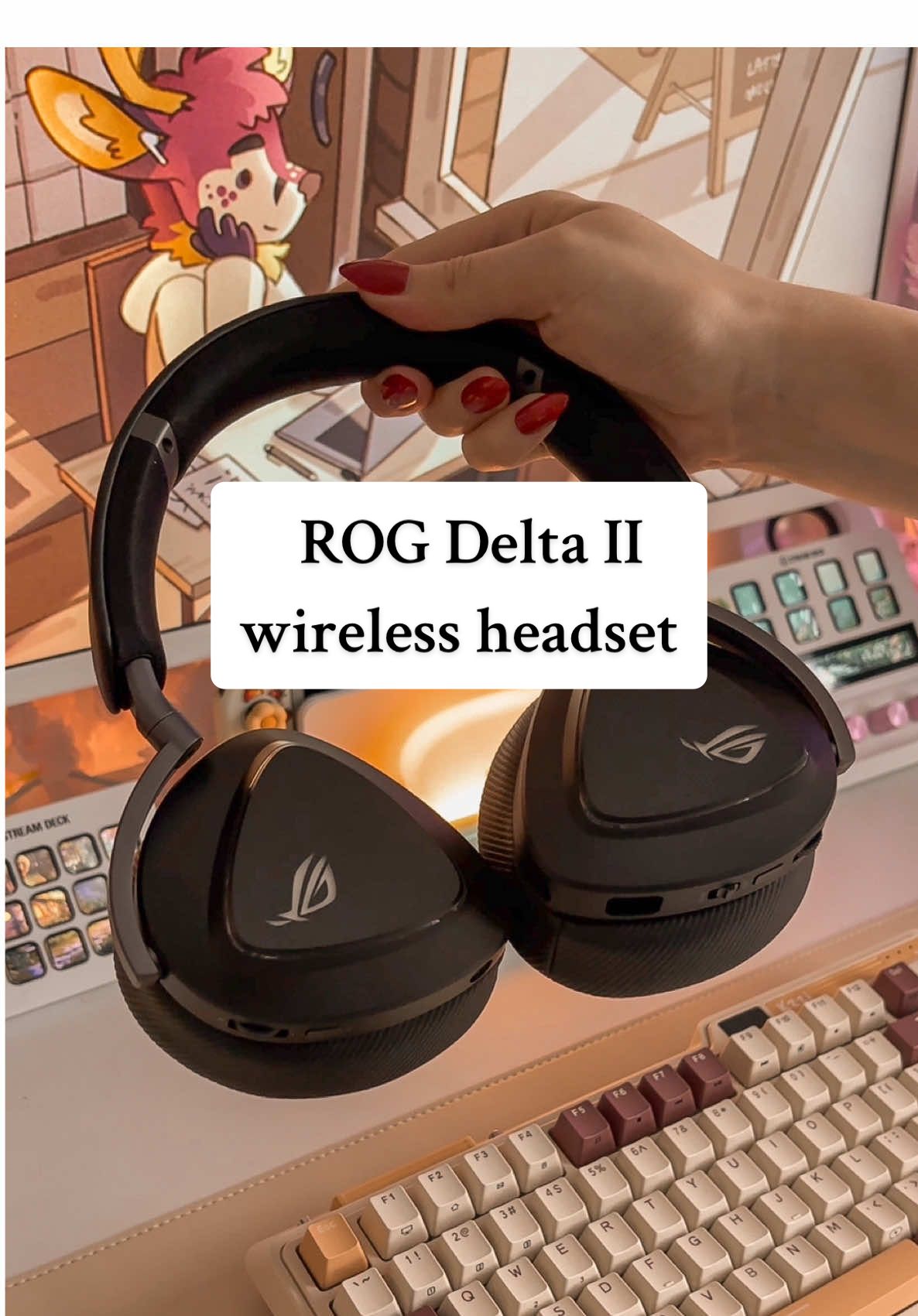 🔎 ROG Delta II Wireless Headset  If you’re looking for a new wireless headset, definitely look into this one! 🩷 @rog_anz  #gifted #rog #rogdelta #rogdelta2 #rogdeltaii #headset #gamingheadset #wirelessheadset #gaming #pcgaming #consolegaming #gamingheadsets #headsets #unboxing #asmr #tech