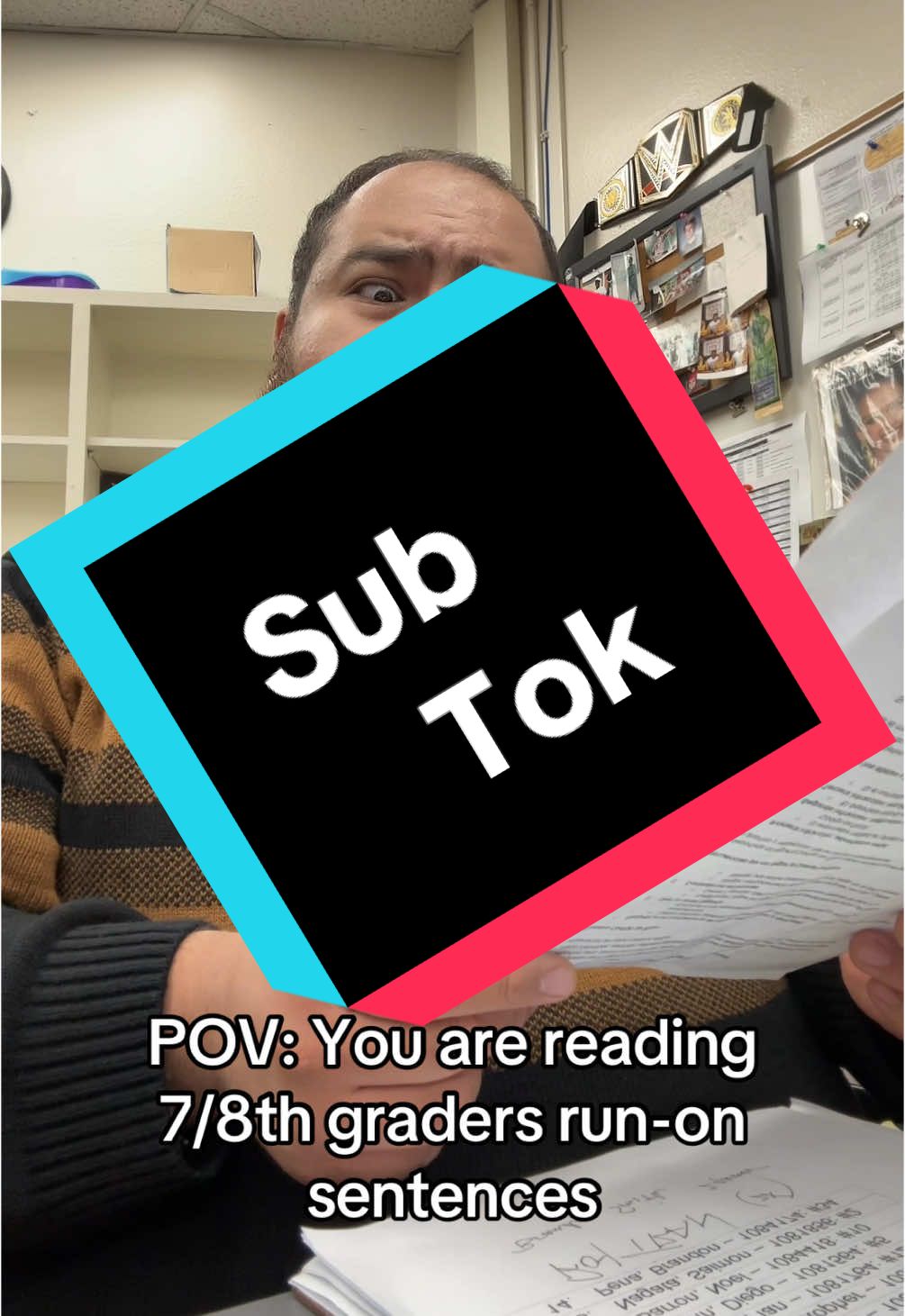 Witha very lonely period at the end! #substitute #substituteteacher #teachersoftiktok #teacher #teacherlife #teachertok #middleschool 