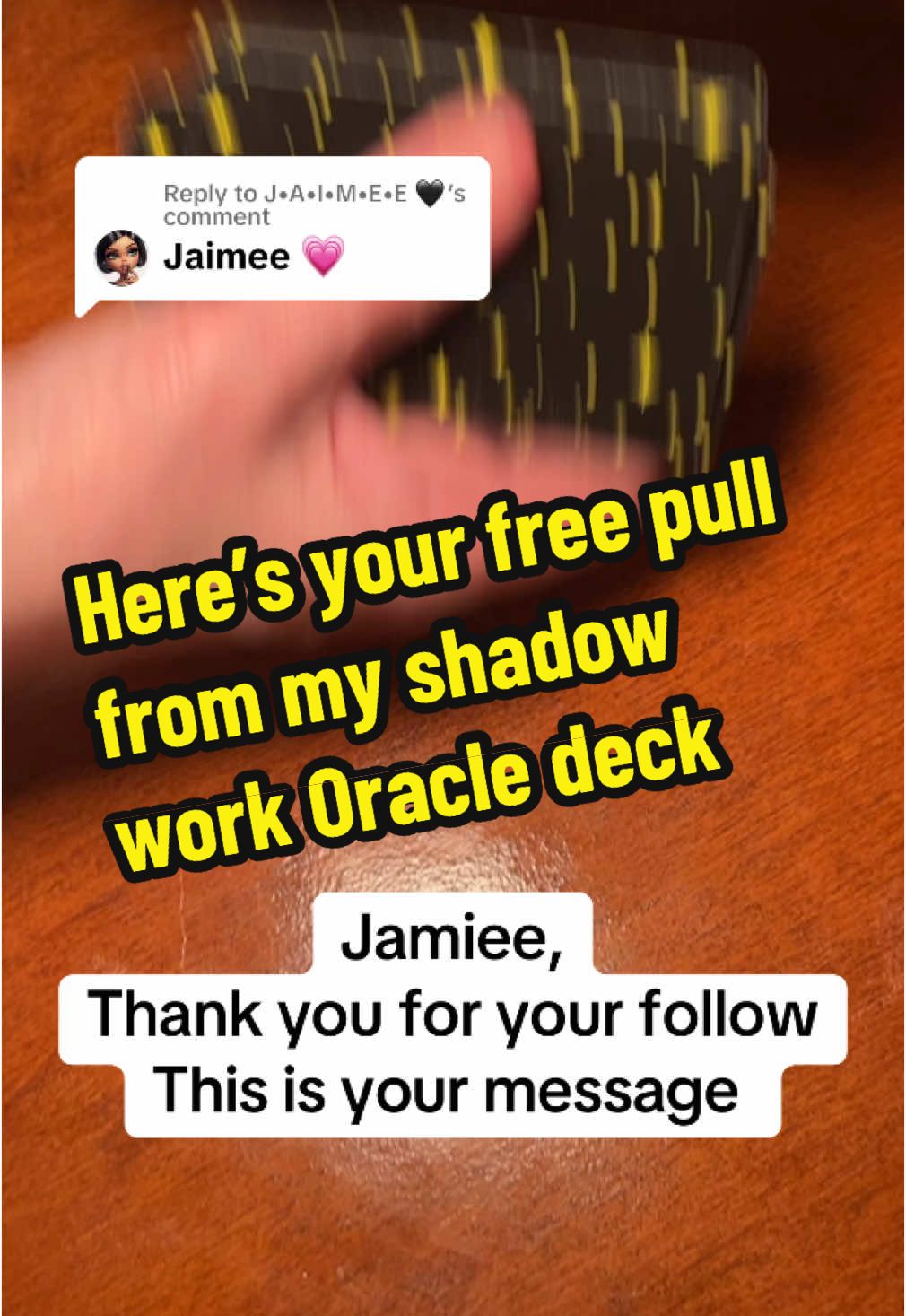 Replying to @J•A•I•M•E•E 🖤 #tarot #oracle #shadowworkdeck #shadowwork 