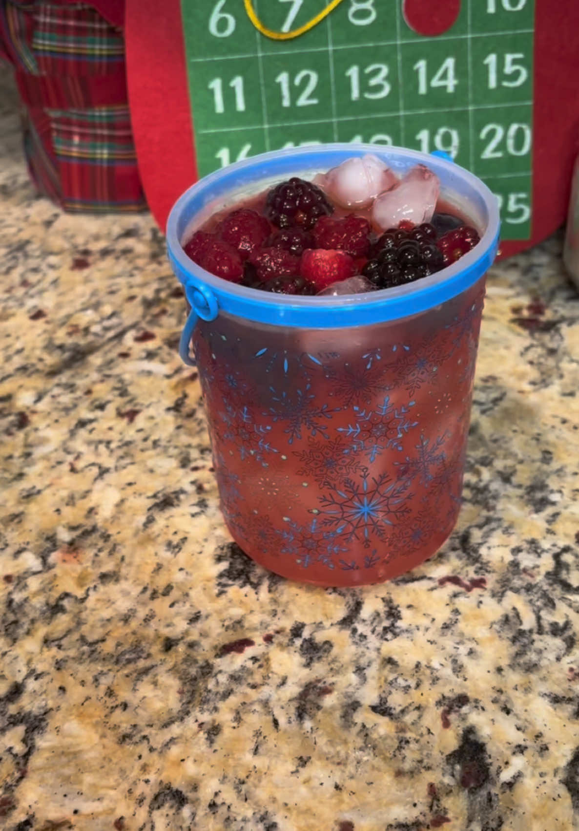 9 days til Christmas!                                CHRISTMAS F… IT BUCKETS!                   Great idea for parties!                 Frozen fruit, Rum, Tequila, pineapple juice, Beatbox, strawberry syrup! #12daysofchristmas #christmasdrinks #fyp #foryoupage #christmas #cocktails #drinktok 