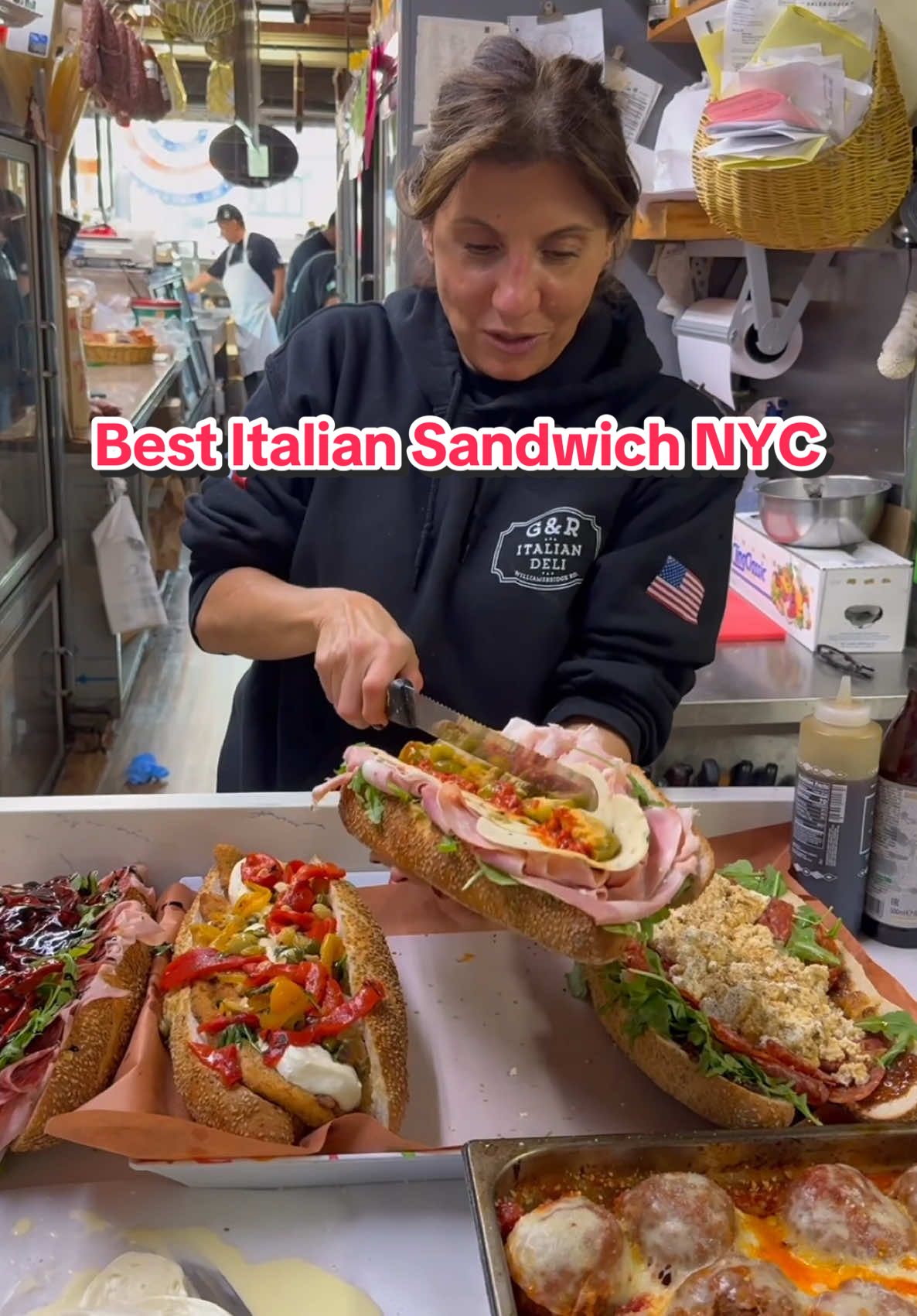 Trying the best Italian sandwiches in NYC 📍G&R Deli, Bronx  #sandwich #sandwiches #sandwichtiktok #sandwichtok #italiansandwich #mozzarella #homeademozzarella #italianmeat #bronx #nyc #nycdeli #italiandeli #prosciutto #burrata #salami #bronxdeli #grdeli #italianbread 