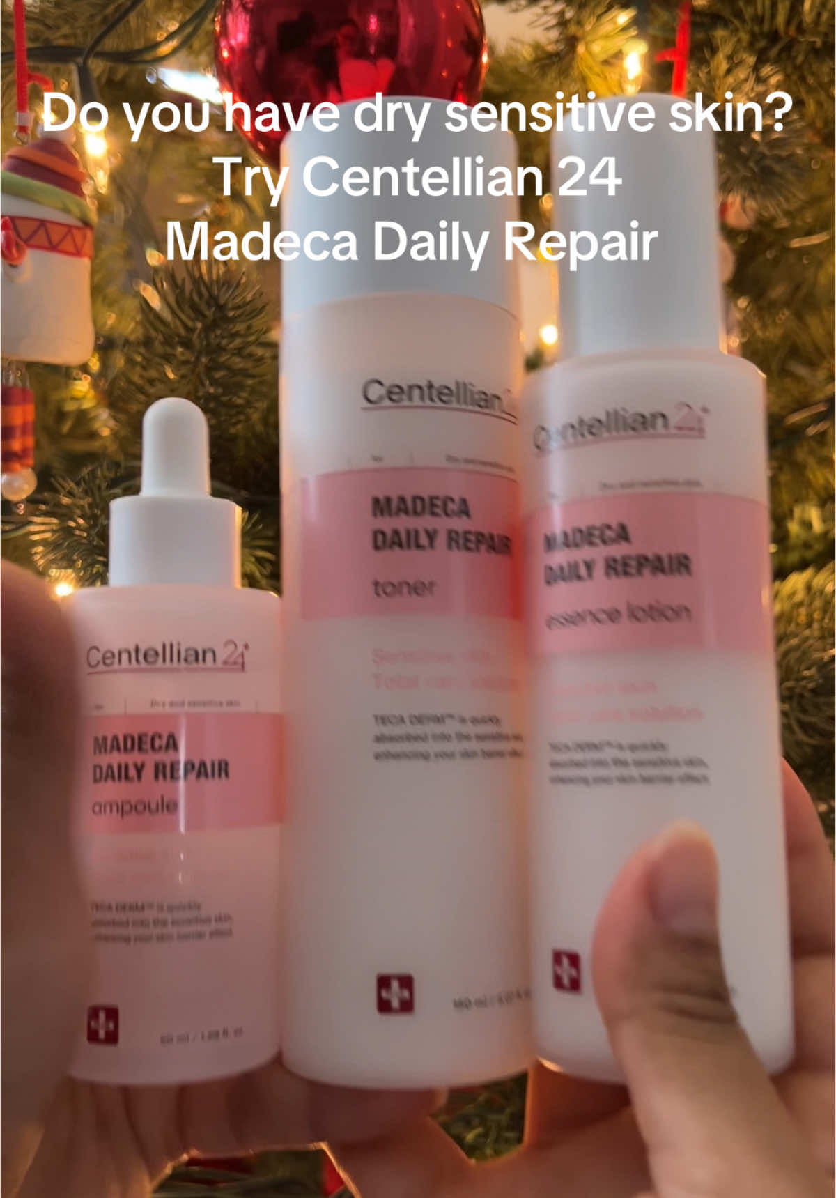 I am in love with Centellian 24 Madeca Daily Repair set. It soothed my dry and sensitive skin. My skin felt so much better and moisturized  #kskincare #koreancream #koreanampoule #koreanlotion #centellian24 #Activeteca #sensitiveskin #acneproneskin #koreanpatch @Centellian24_global #holidayhauls #skincarefinds #koreanskincare #madecadailyrepair 