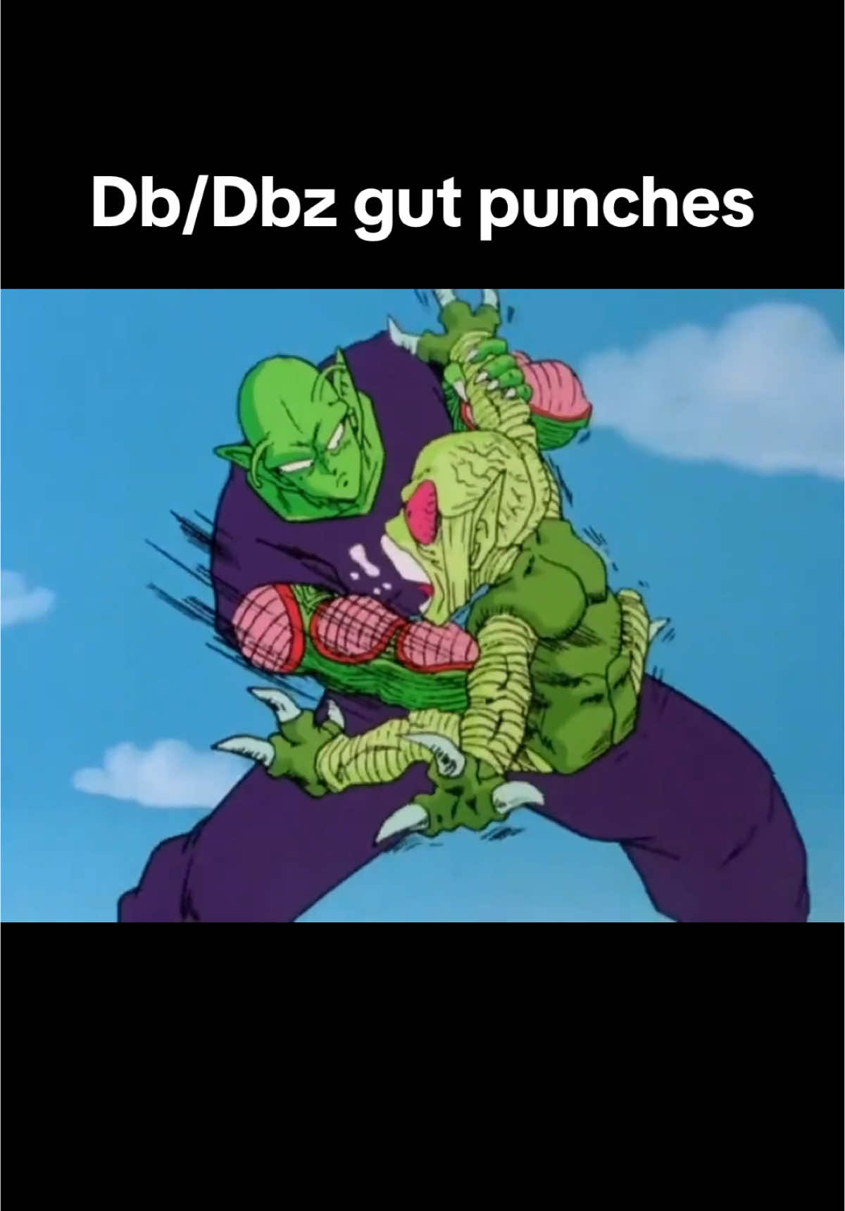 Idk how they didnt punch a hole through them with those gut punch#dragonball #dragonballz #dragonballzkai #goku #piccolo #fyp #trending #viralvideo 