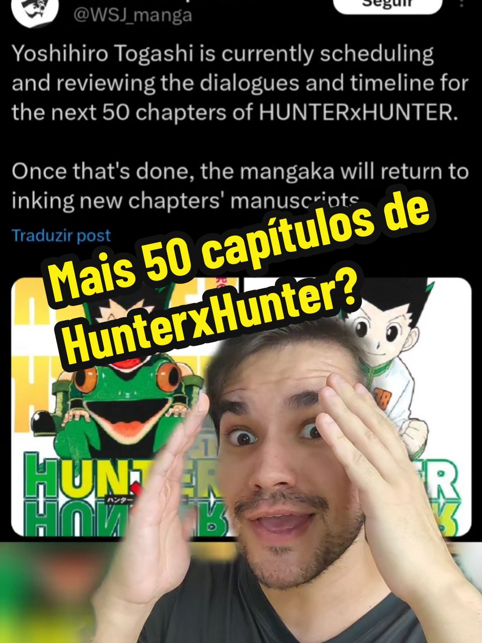 Mais 50 capítulos de HunterxHunter 😱 #hunterxhunter #anime #otaku #gon 