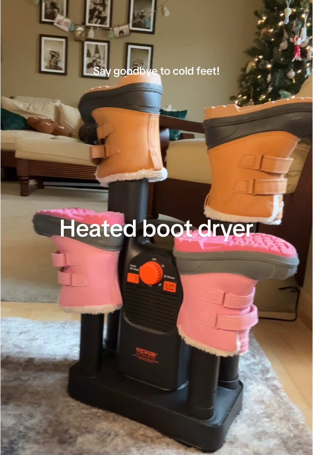 This boot dryer works for any shoe, sock, glove, slipper, even hats!    #bootdryer #shoewarmer #giftideas #homemusthaves 