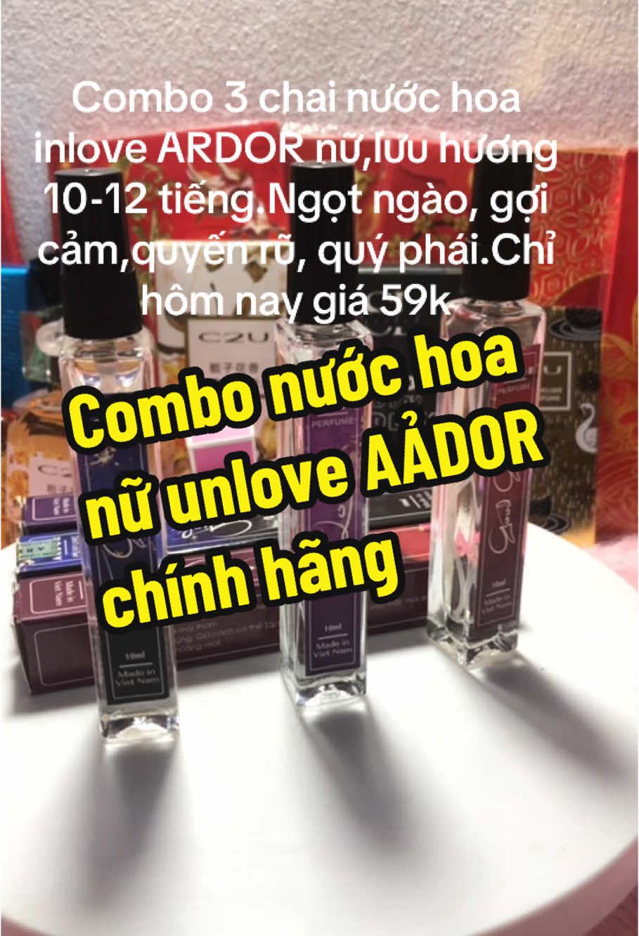 Combo nước hoa nữ inlove ARDOR #xuhuongtiktok #xuhuong #xh #nuochoa 