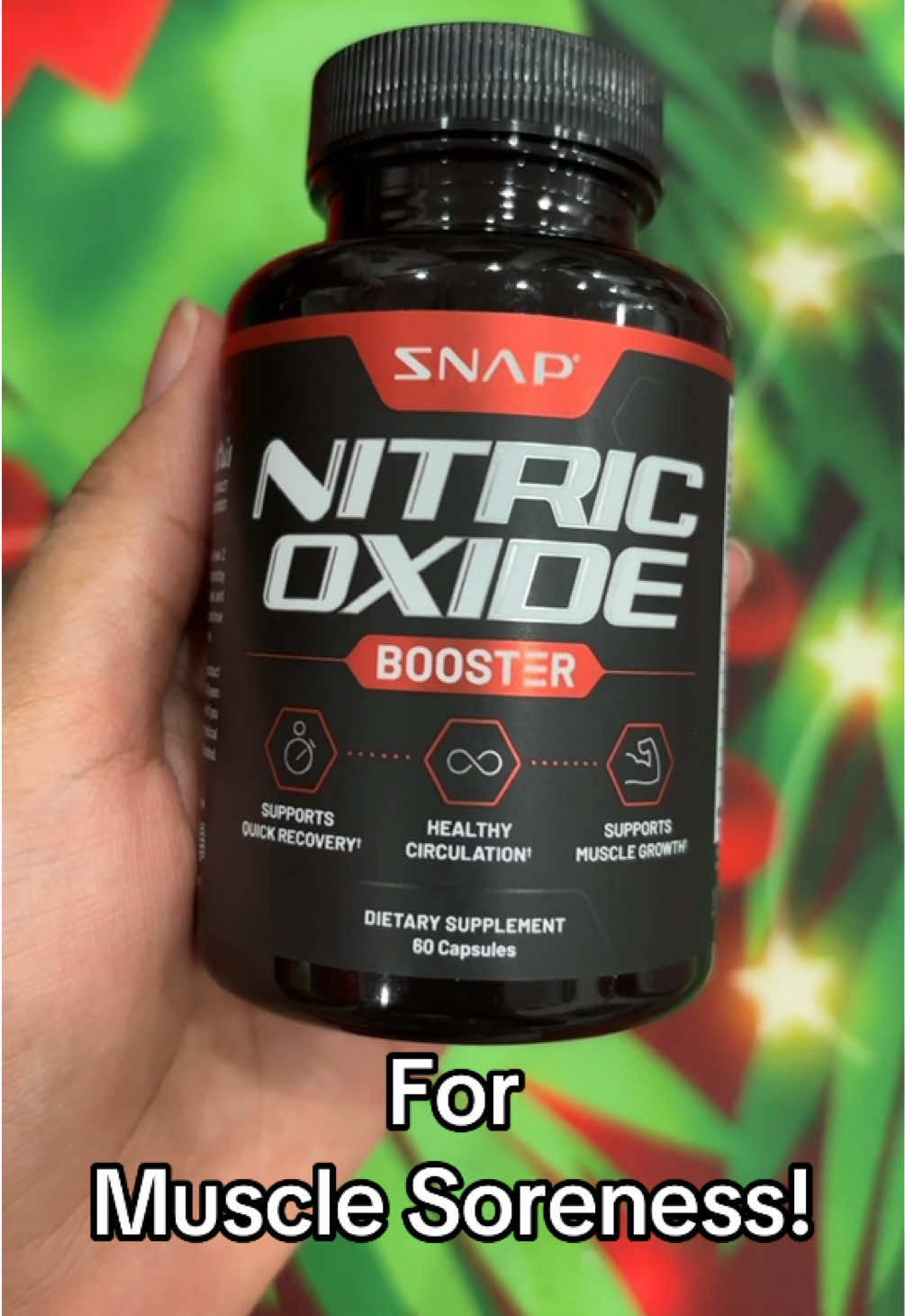 This is perfect for you gym goers that needs help with muscle soreness! @Snap_Supplements #nitricoxcide #nitricoxide #nitricoxideboost #musclerecovery #musclesoreness 