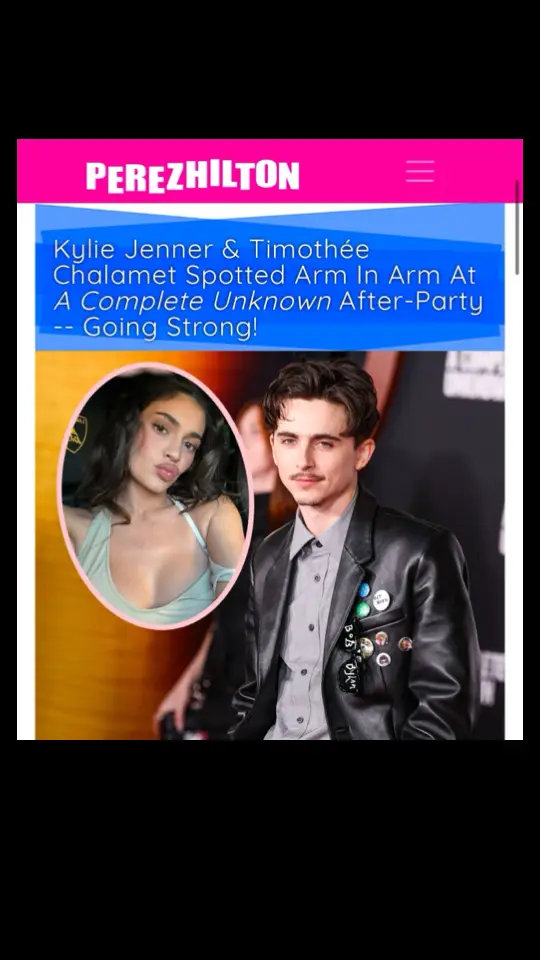 #KimKardashian's sister and #TimotheeChalamet haven't broken up yet! All the details with #TravisScott's babymomma on my website. Link in my TikTok bio or directly  HERE: https://perezhilton.com/kylie-jenner-timothee-chalamet-spotted-arm-in-arm-a-complete-unknown-after-party-los-angeles/ 