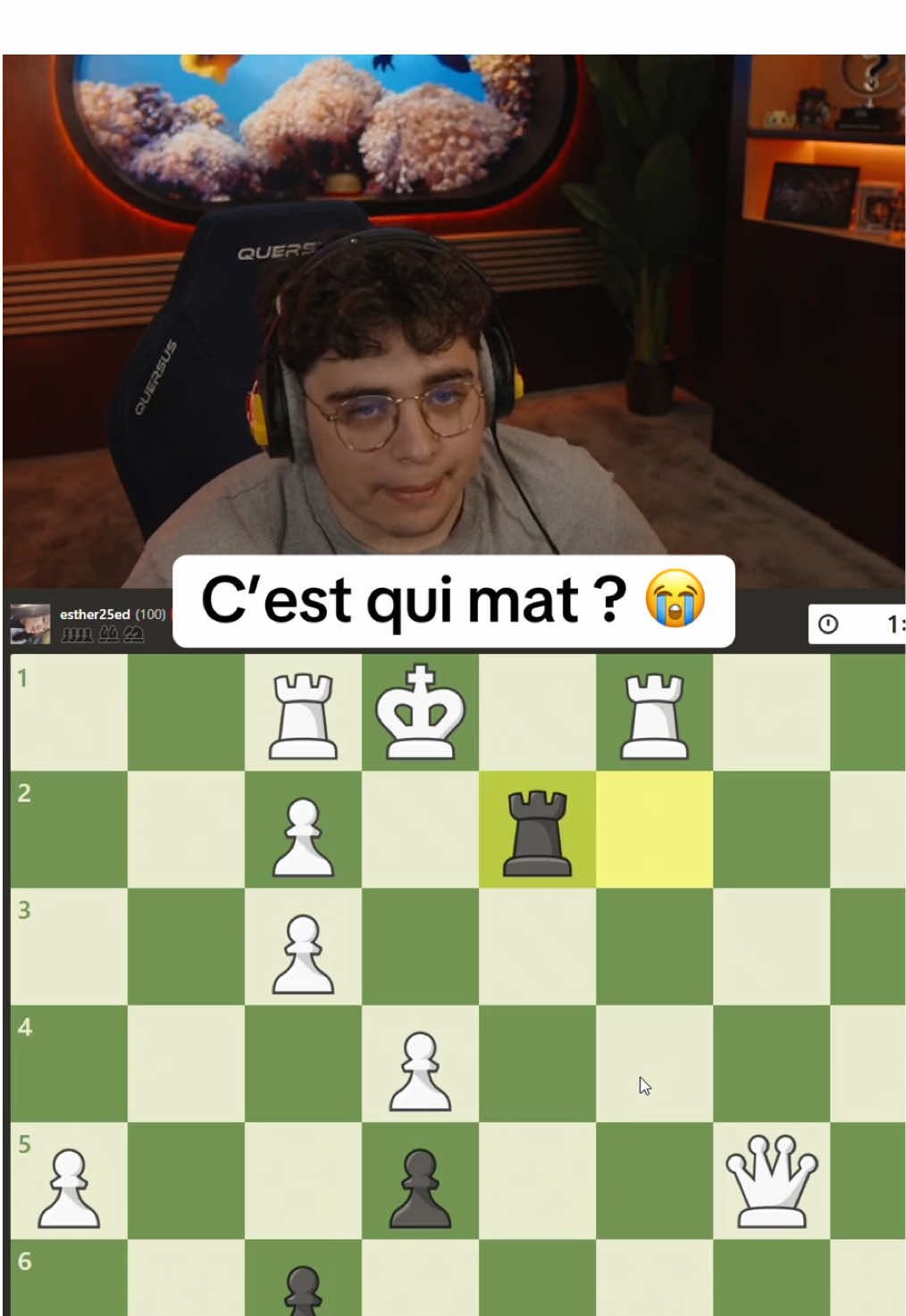 Kamel fait aucun effort 😭💀 #kameto #chess #twitch #clipsdetwitch #kc #kcorp #capcut #capcutholiday #echec 