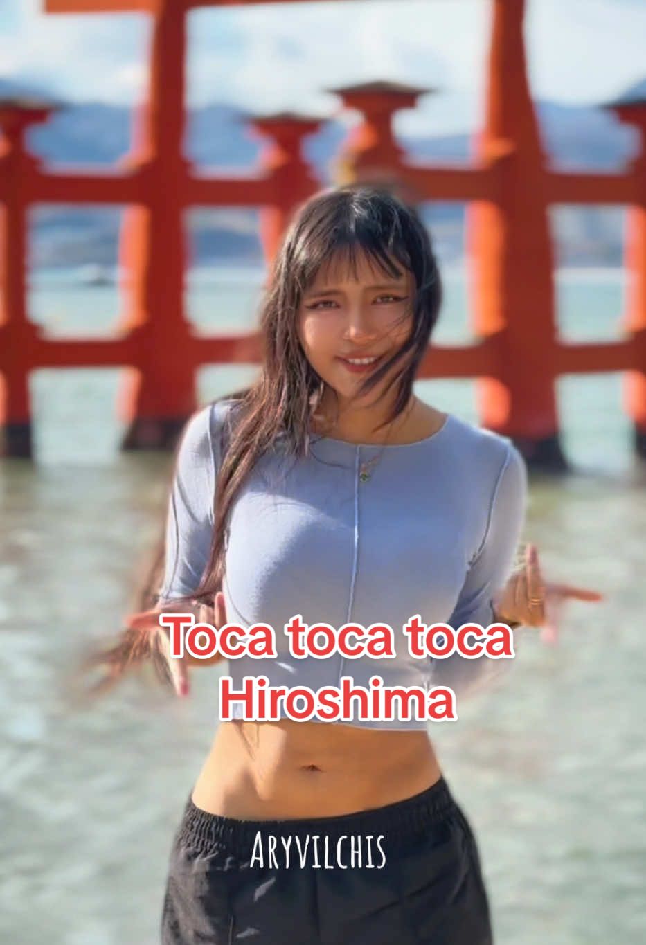 Toca toca toca 🥰🙌 #aryvilchis #dance #baile #japon #hiroshima 