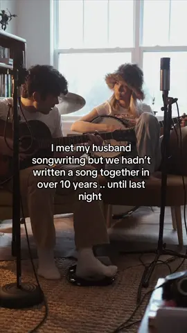 I met my huband songwriting but we hadn’t written a song together in over 10 years.. till now. #nashville #countrymusic #heartbreak #husbandwife #newmusic #happyeverafter @Jake Etheridge 