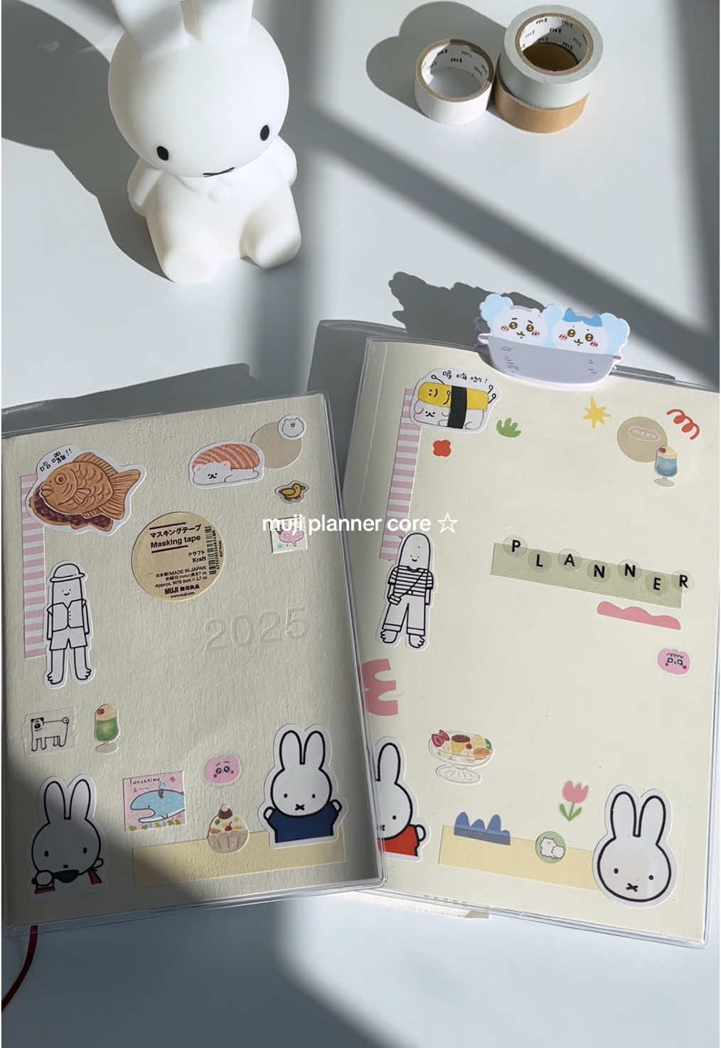 this is your sign to decorate your 2025 planner 🌸 #planner #muji #2025planner #journal #hobonichi #study #stickers #mujiplanner 