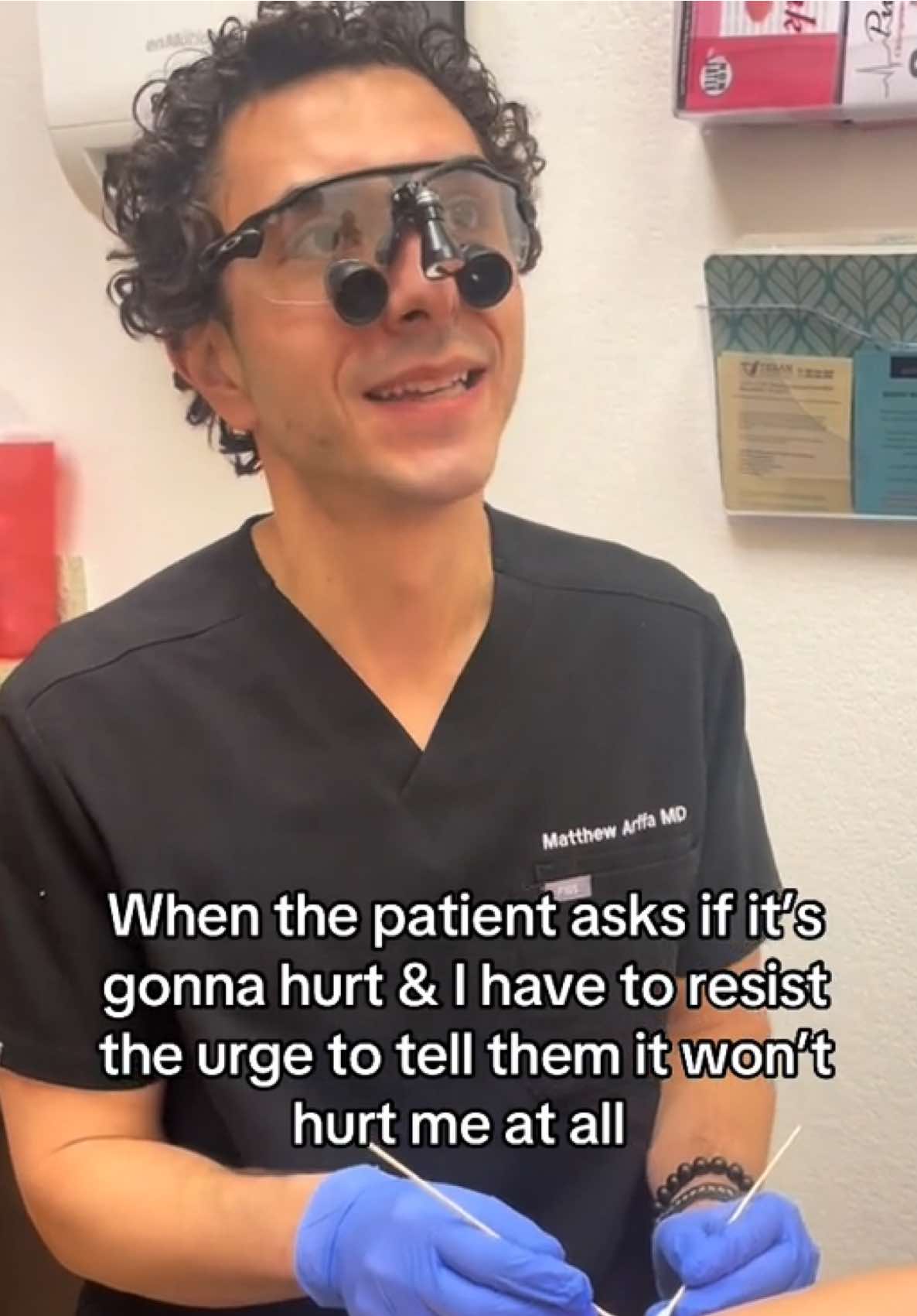 We definitely dont tell every patient that same joke if thats what youre thinking #dermatologist #dermatology #medicalhumor #healthcarehumor #doctor 