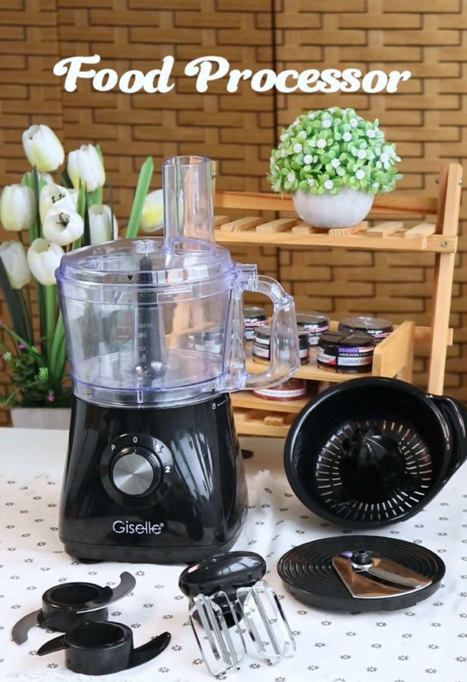Transforming ingredients into delicious creations in seconds! 👩‍🍳🍽️#fyp #fyppppppppppppppppppppppp #giselle #tiktokshop #tiktoktech #blender #pengisar #foodprocessor #sedap #masakdirumah 