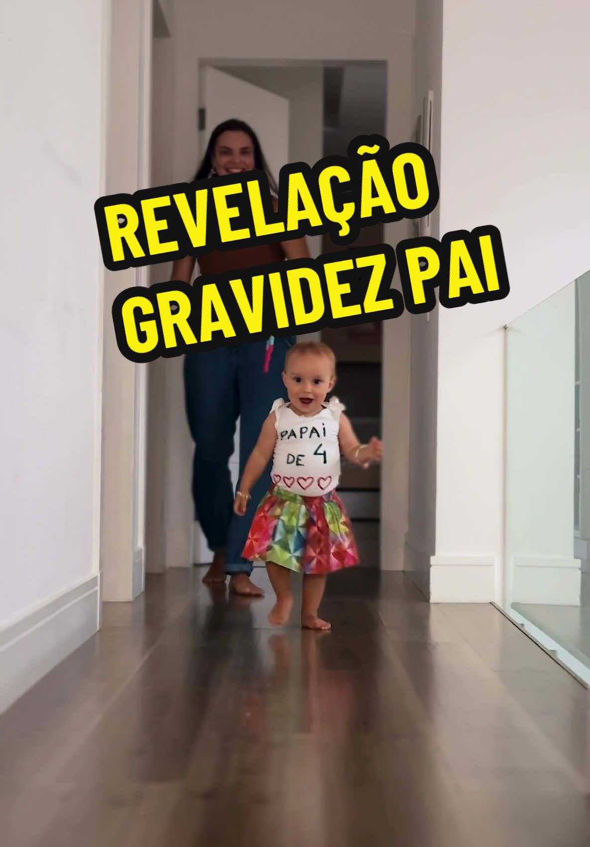 Revelando a gravidez pro papai 😍 #familiamaoli #foryou #vaiprofy #revelacaodagravidez