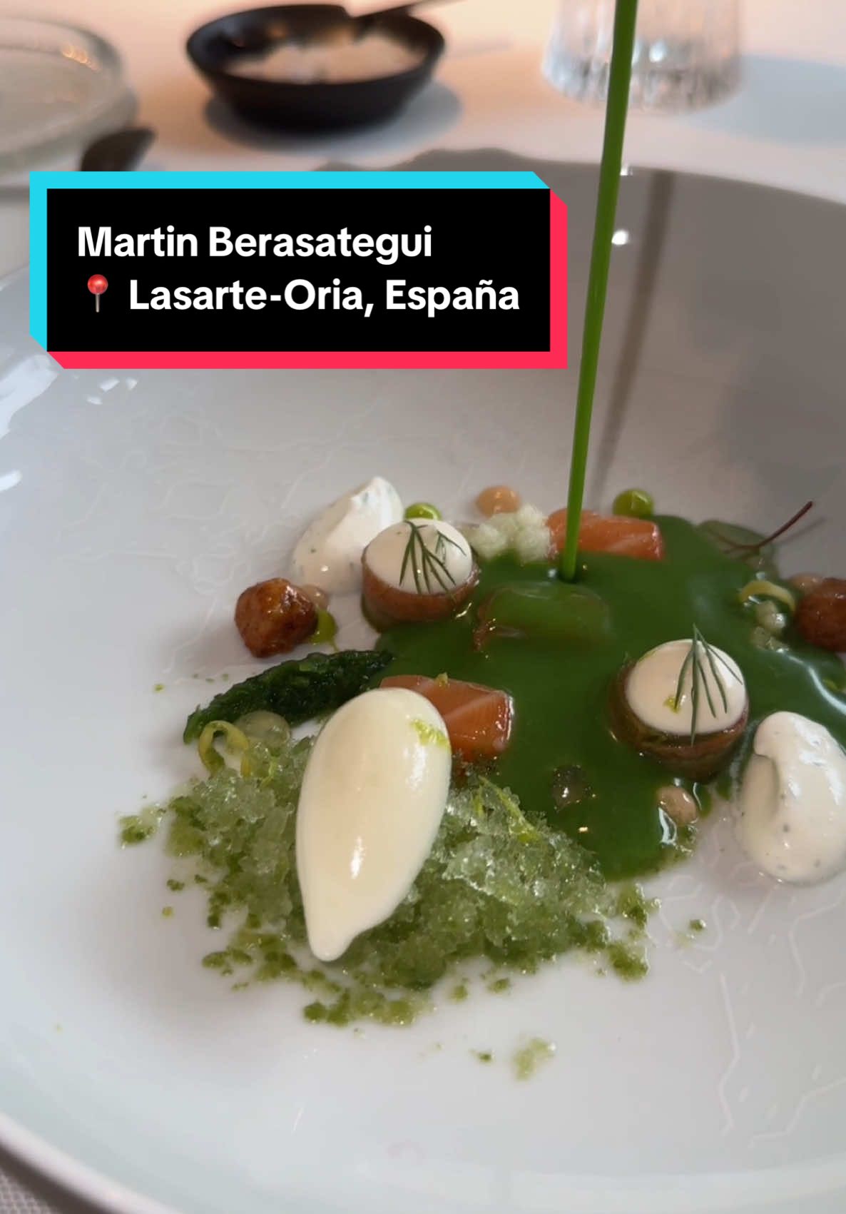 Martin Berasategui, Lasarte-Oria, España.🇪🇸⭐️ Este restaurante ha sido escuela de algunos de los mejores chefs del mundo y lleva 23 años manteniendo sus 3 estrellas Michelin, que muchos creen que lo difícil es conseguirlas, pero mantenerlas es igual de difícil. Es una experiencia ultra fine dining, pero al mismo tiempo se siente cozy ya que es una casa y el servicio es lo que le sigue de bueno, es perfecto. No es de más, no es de menos, es simplemente perfecto, la tercera estrella se las dieron por el servicio, y aunque fue al único de 3 estrellas que fui en San Sebastián, 100% regresaría. Me estaba quedando en el hotel Akelarre y mi primera opción era ese restaurante pero me anti recomendaron tanto ese lugar que terminamos viniendo con Martín y no me arrepiento en lo absoluto. Espectacular experiencia, este lugar es lo que siempre soñé lo que sería un restaurante Michelin, tuve la oportunidad de ir a uno de la nueva escuela (Diverxo) y fue muy interesante ver el contraste, lo clásico nunca falla! #espana #sabsabastian #donostia #martinberasategui #espana #foodreviews #comida #food #FoodTok #Foodie #restaurante #tortilla #barcelona #sevilla #valencia #sansebastian #spain #marbella #galicia #zaragoza #bilbao #alicante #santander #alicante #oviedo 