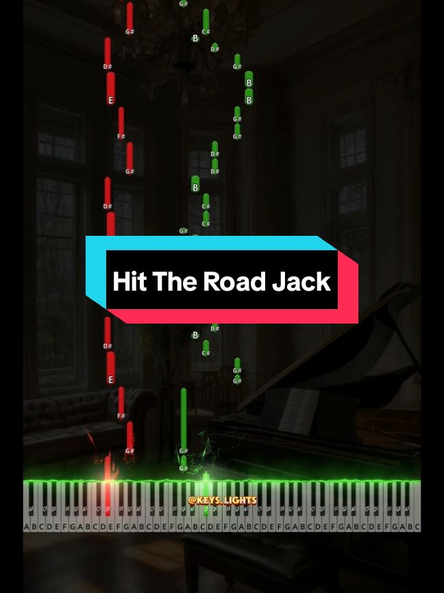 🟢 Hit The Road Jack - Ray Charles (Easy Piano Tutorial) #piano #pianotutorial #easypiano #easypianotutorial #hithteroadjack #raycharles 