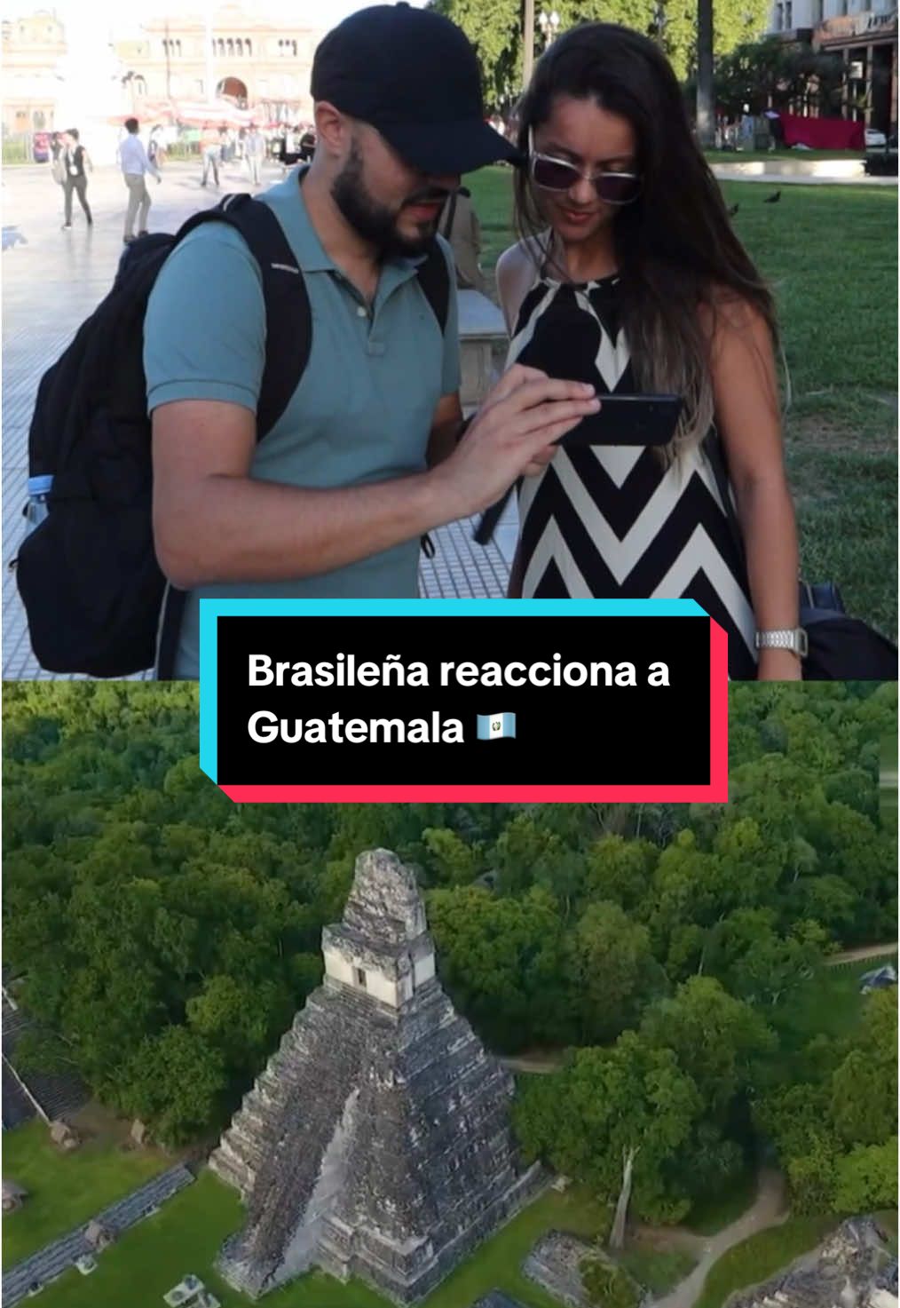 Brasileña reacciona a Guatemala 🇬🇹 sin decirle de qué país se trata #guatemala #guate #ciudaddeguatemala #paulinog