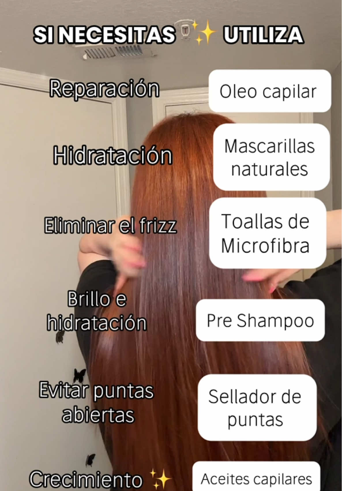 Empieza ya ✨🩷!! Lo mas importante de cuidar tu cabello, es que sepas que es lo que necesitas para que asi puedas empezar a ver los resultados ✨🩷 #haircare #cuidadodelapiel #cabellolargo #hidratacion #cabellosaludable #tips 