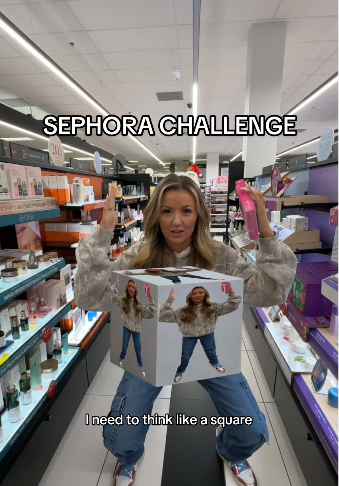 I still think they were all squares🥹😭 I think I should get a redo!! #makeup #skincare #sephora #sephorachallenge #ulta #soldejaniero #beauty #fyp #preppy #drunkelephant #shopwithme #shopping #challenge 