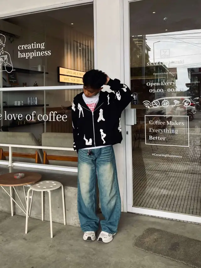 ig : mhmdalpiinn #inspirationoutfit #outfits #OOTD #ootdfashion #streetwear #streetwearstyle #fyp #foryoupage 