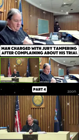 Man Charged With Jury Tampering After Complaining About His Trial #court #courtroom #judge #law #lawyer #viralvideo #fyp #trending #usa🇺🇸 #prison #arrest #criminal 