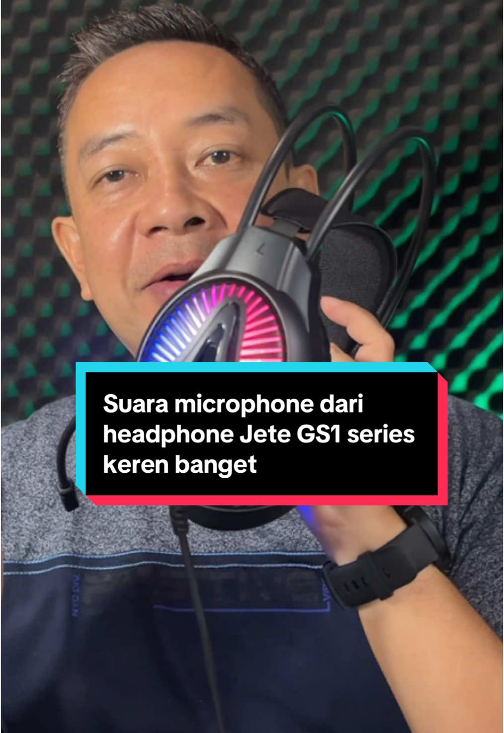 Suara microphone dari headphone Jete GS1 series keren banget #headphones #karaoke #onlinemeeting #game #fyp #videoviral 