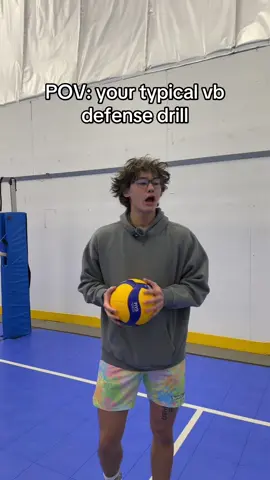 Volleyball defensive drills make me fear for my life. #volleyballworld #volleyballplayer #fyp #volleyball 