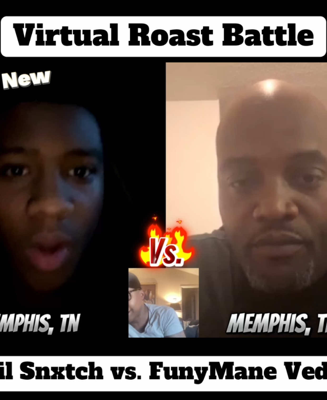 VIRTUAL ROAST BATTLE‼️ @7️⃣2️⃣4️⃣🖤 vs. The Heavyweight Champ @Funymanevedo 🔥🤣 Who you think won? COMMENT BELOW 👇🏾 If you’re interested in Virtual Battling DM the page now‼️ #roastcomedy #roastbattle #roastbattles #comedy #anyonecangetit #justjokes #justcomedy #fyp #fy #foryoupage #fortworthtx #birmingham #sanjose #virginia #pompano #louisiana #pensacola #batonrouge #wacotexas #entertainment