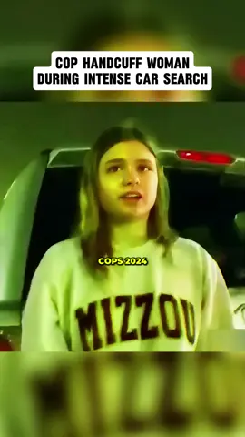 Cop Handcuff Woman During Intense Car Search #cops #copsoftiktok #copstiktok #foryour #fyp