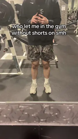 cant believe theyd let me do this #gym #workout #mesh #camo #shorts #lifting #tiktokmademebuyit 
