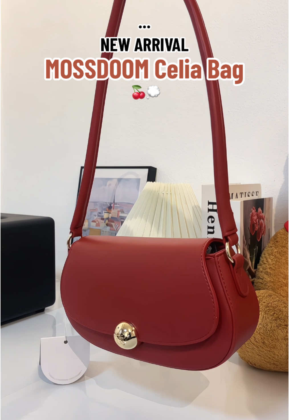 MOSSDOOM Celia Bag 🍒💭#mossdoom #mossdoombag #กระเป๋าmossdoom #กระเป๋าแฟชั่น #กระเป๋าสะพาย #กระเป๋าผู้หญิง #กระเป๋าสะพายไหล่ #กระเป๋าแบรนด์เนม 