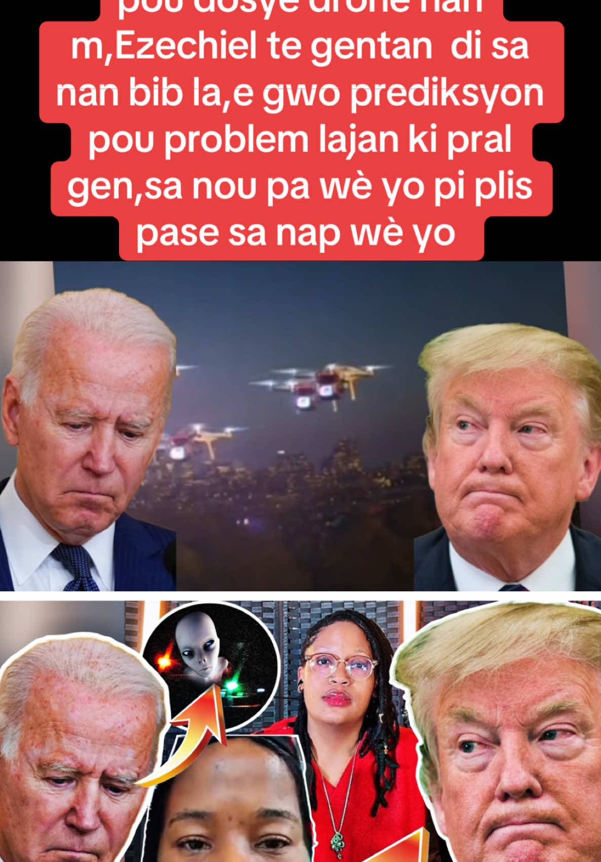 Menm trump ak biden panike pou dosye drone nan m,Ezechiel te gentan  di sa nan bib la,e gwo prediksyon pou problem lajan ki pral gen,sa nou pa wè yo pi plis pase sa nap wè yo #trump #biden #drone #newjersey #haitian 