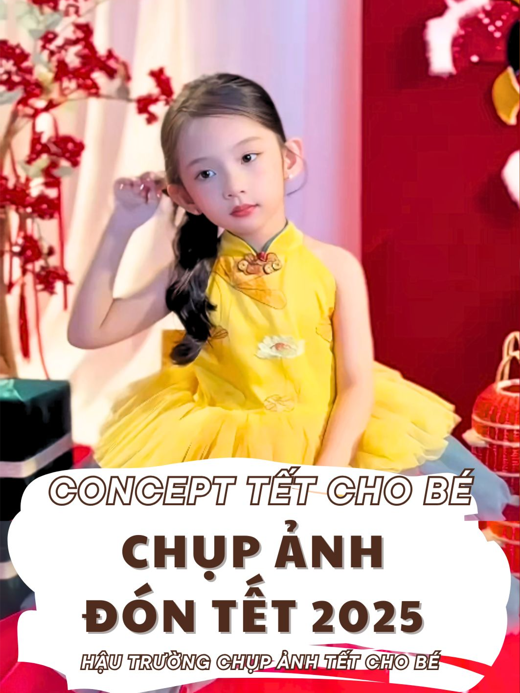 Chụp ảnh Tết cho bé cùng 2 concept 