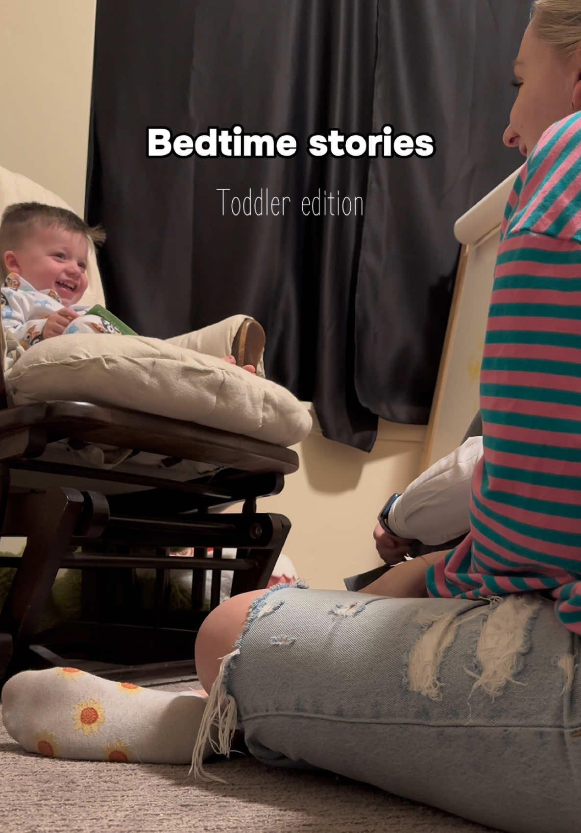 Let your kids read you a bedtime story🥹 #bedtime #toddler #nightroutine #bedtimestory #fyp #parentsoftiktok #toddlermom #sahm #fortheparents #boymom #sleep #preciousmoments 