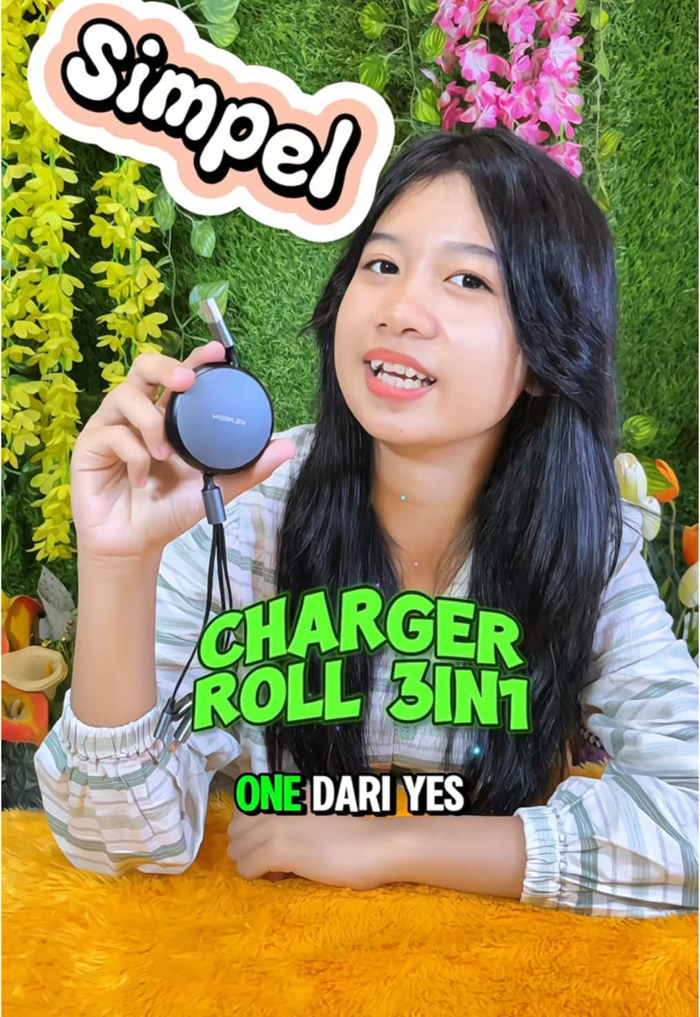 rekomendasi kabel charger roll 3in1 untuk semua type HP dengan desain yang mudah dibawa dan sudah fast charging  #kabelcharger #kabeldata #kabelcharger3in1 #kabelcharger3in1fastcharging #kabelyesplus 