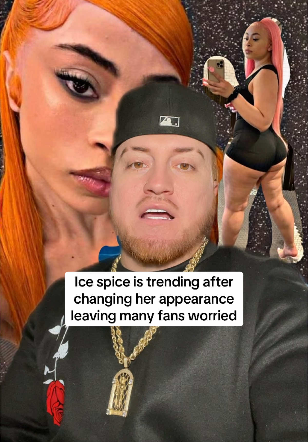 Ice spice is trending after changing her appearance leaving many fans worried #icespice #singersoftiktok #redhair #polemica #kingfresh #paratii 