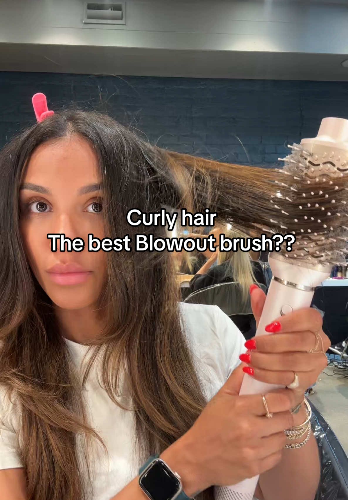 This may be the only tool you need! Truly amazed at how smooth it got my naturally very curly & frizzy hair. #t3 #blowdry #blowdryer #blowdryerbrush #bestblowoutbrush #blowdrycurls #curlyhair #naturalhair #blowout #blowoututorial #t3aire360 @T3 